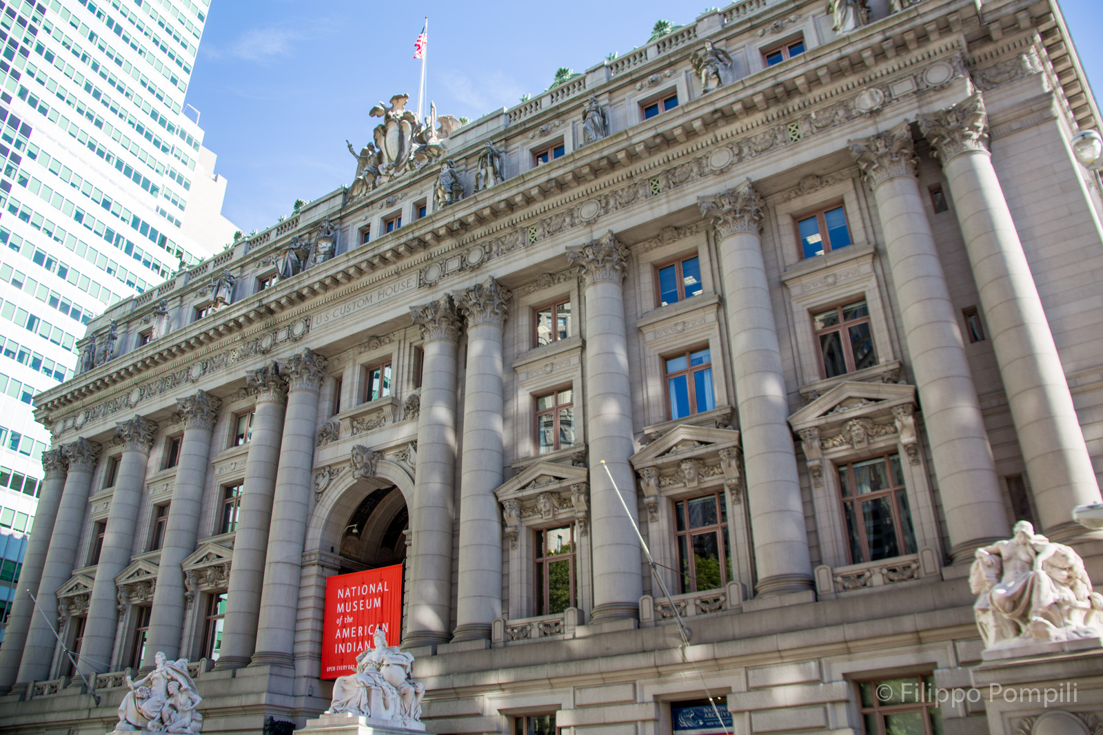 La Alexander Hamilton U.S. Custom House sede del National Museum of the American Indian (George Gustav Heye Center) - Foto Filippo Pompili